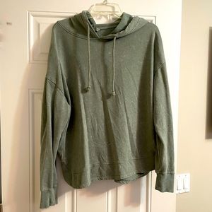 Distressed Green Hoodie